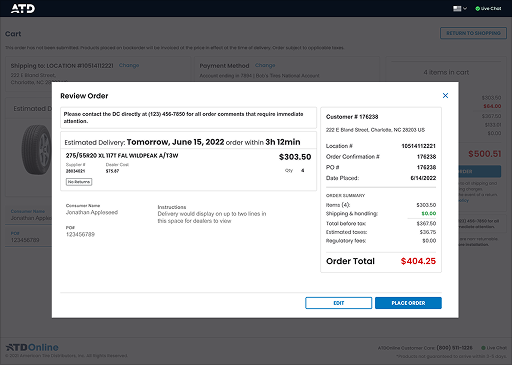 New checkout flow with modal